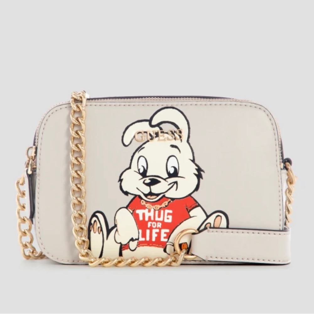 Guess Brandalised x banksy bag Collectors Item Limited ED Rabbit Art Camera Bag